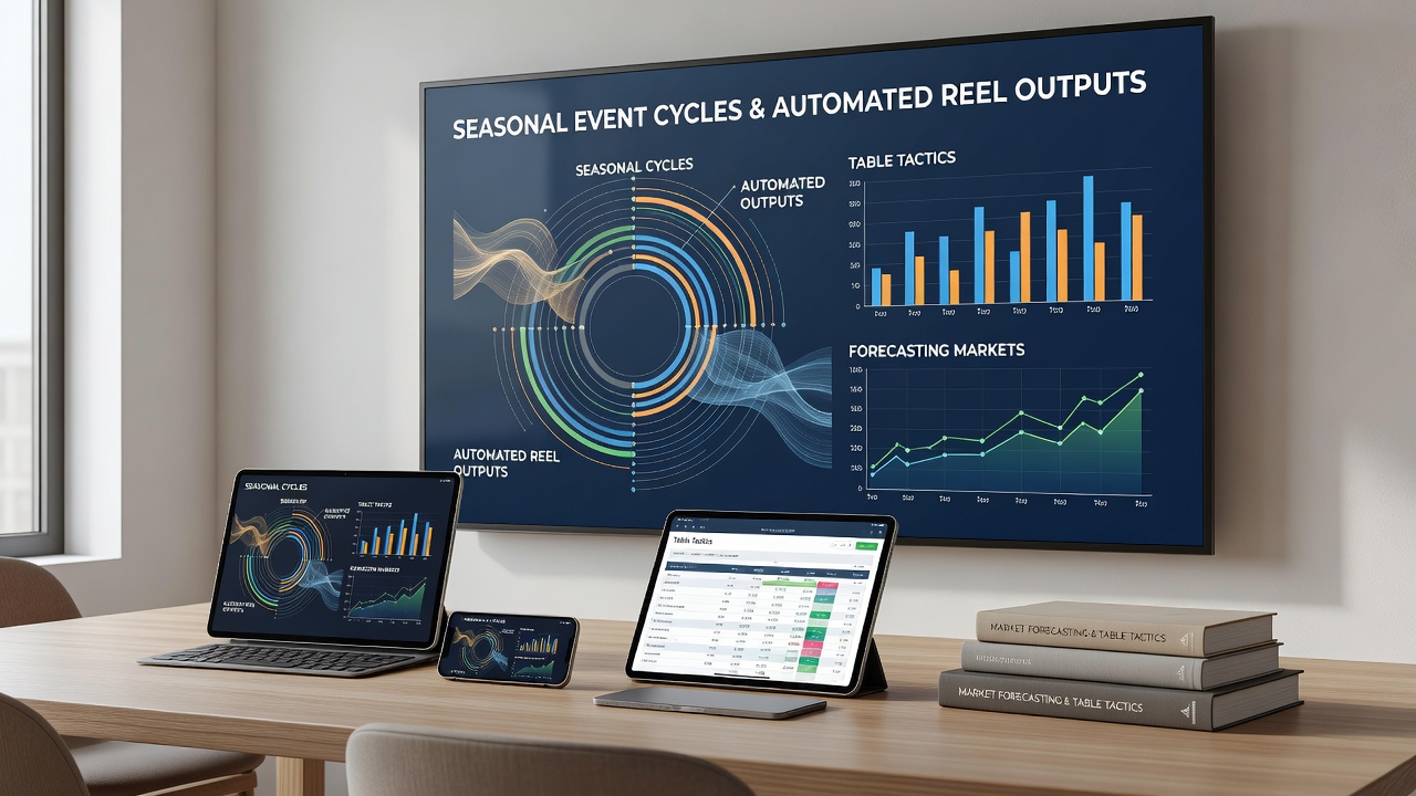 Darstellung saisonaler Ereignisse die automatisierte Walzen und mobile Prognosemärkte verbinden